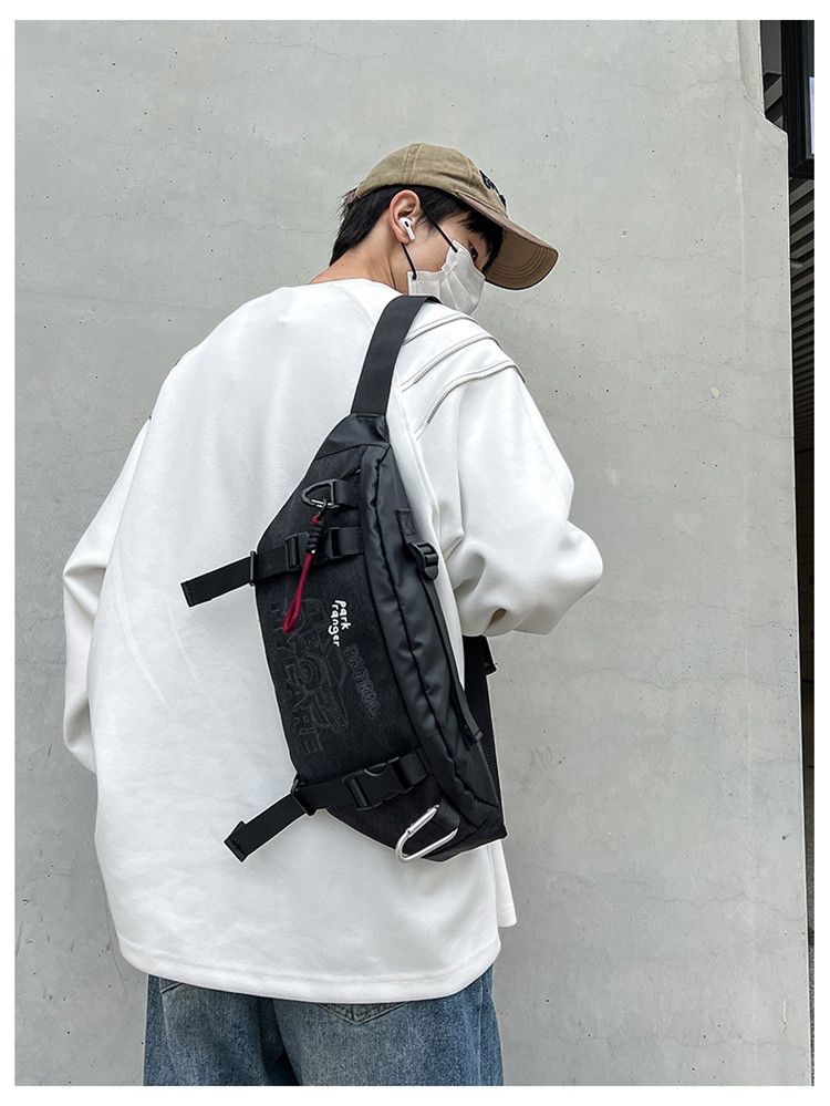 Multifunctional Canvas Outdoor Waterproof Parka Chest Bag_voghion.com