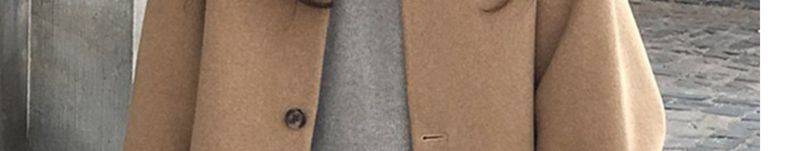 Women's Clothing Wool-Like Trench Coat Long Loose Fit Jacket Japanese Korean Style Slimming Outerwear For Autumn Winter_voghion.com