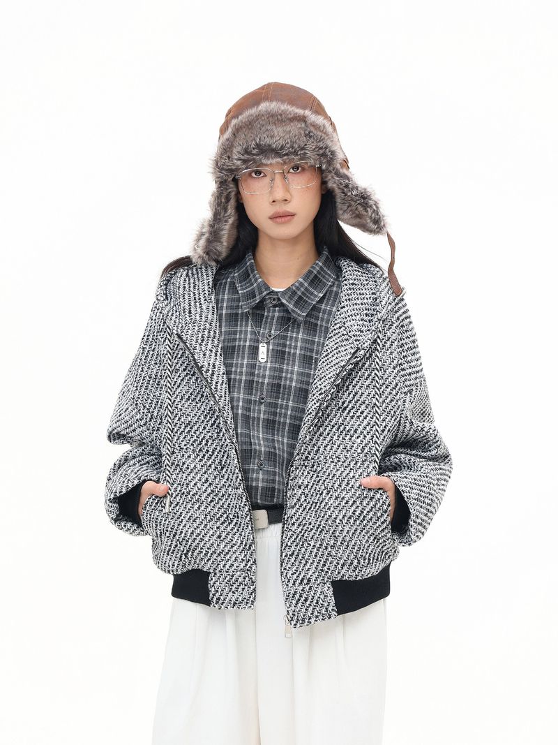 Eon Modish 2025 Autumn New American Street Fashion Simple Loose Hooded Jacket Coat_voghion.com