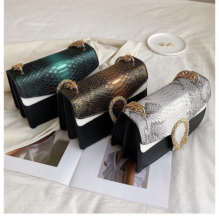 Cross-border Women's Bag 2022 New Niche High-end One-shoulder Armpit Bag Crocodile Pattern Retro Chain Messenger Bag Bags_voghion.com