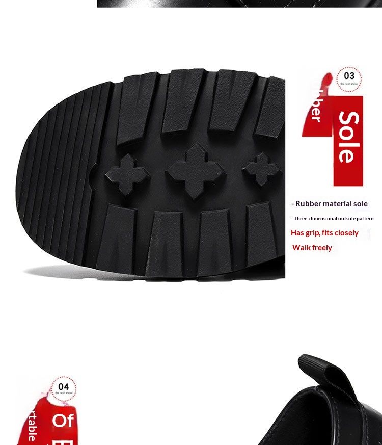 WalkPrime Derby da uomo, stivali bassi Martin, stile britannico, punta tonda, robusti, neri, scarpe casual in pelle con suola spessa, versatili_voghion.com