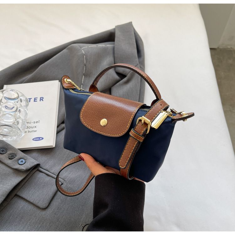 2024 New Nylon Dumpling Bun for Female Niche, Dragon Mini Xiang Splicing Handbag, Premium Single Shoulder Crossbody Bag_voghion.com