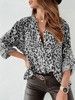 Cardigan monopetto con stampa leopardata, manica lunga, per donna, primavera e autunno_voghion.com