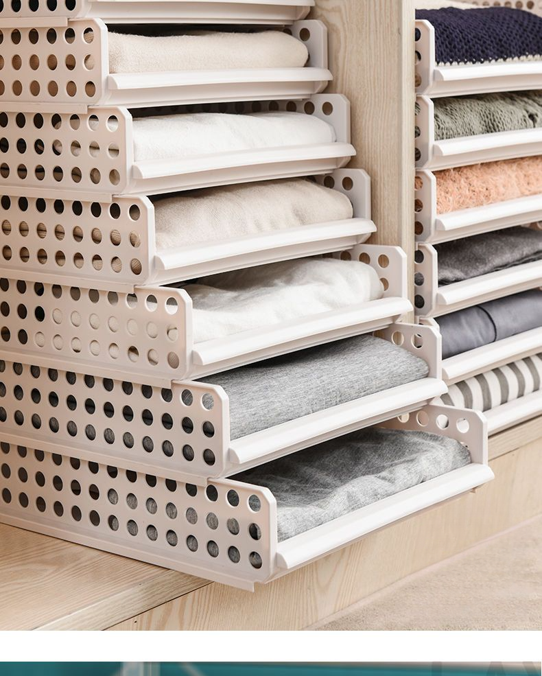 Wardrobe Layered Clothing Drawer Home Closet Artifact Dormitory Clothes Pants Storage Organizer Rack_voghion.com