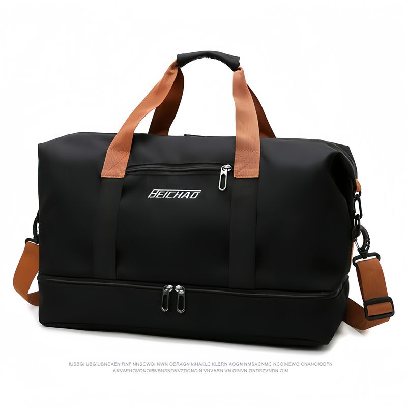 Borsa da viaggio impermeabile e resistente di grande capacità - Borsone in tessuto Oxford con separazione asciutto/bagnato, tracolla fissa in vari colori - Ideale per lo sport_voghion.com