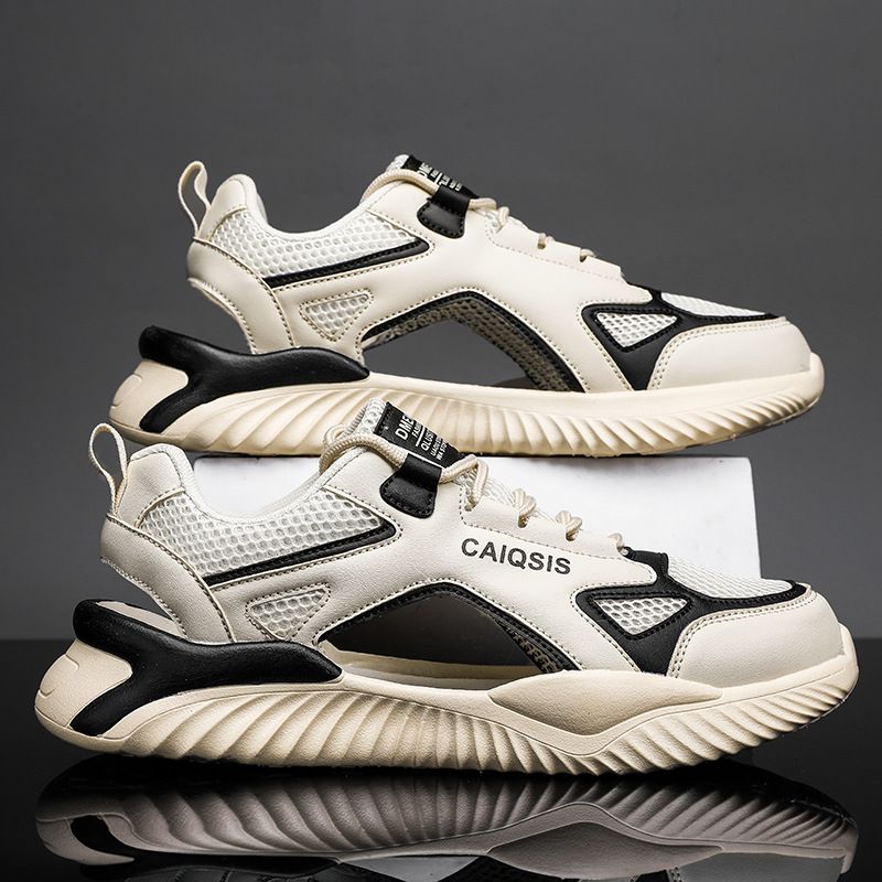 Sandalen 2025 Sommer Neue dicke Sohlen Anti-Rutsch- und Verschleißfeste Papa Trendy Vielseitige Hohl Freizeitschuhe_voghion.com
