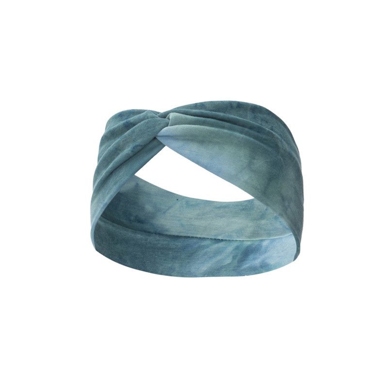 Moud Tie-Dye Sportband Yoga elastesche Band neie Stil geknüpft Kräiz breetbrëmmt Kappduch Kappschmuck_voghion.com