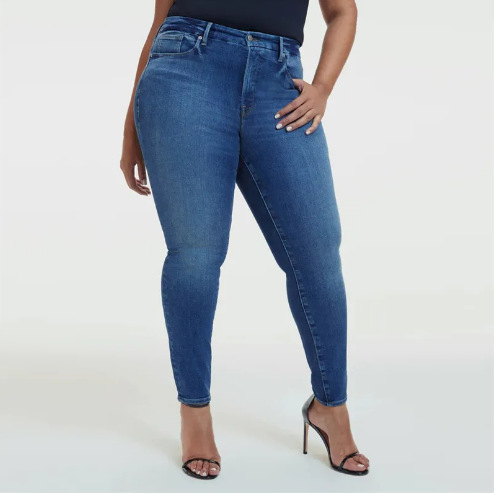 Dameklær Store størrelser Elastiske damejeans med ni punkter, store størrelser, mageløftende hofteløftende bukser til dame_voghion.com