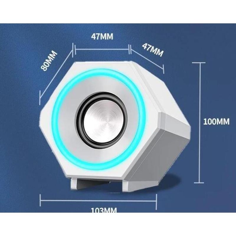 E-Spor Ses Bilgisayar Masaüstü Hoparlör USB Kablolu Bluetooth Çift Hoparlör Mini Ev Subwoofer'ı_voghion.com