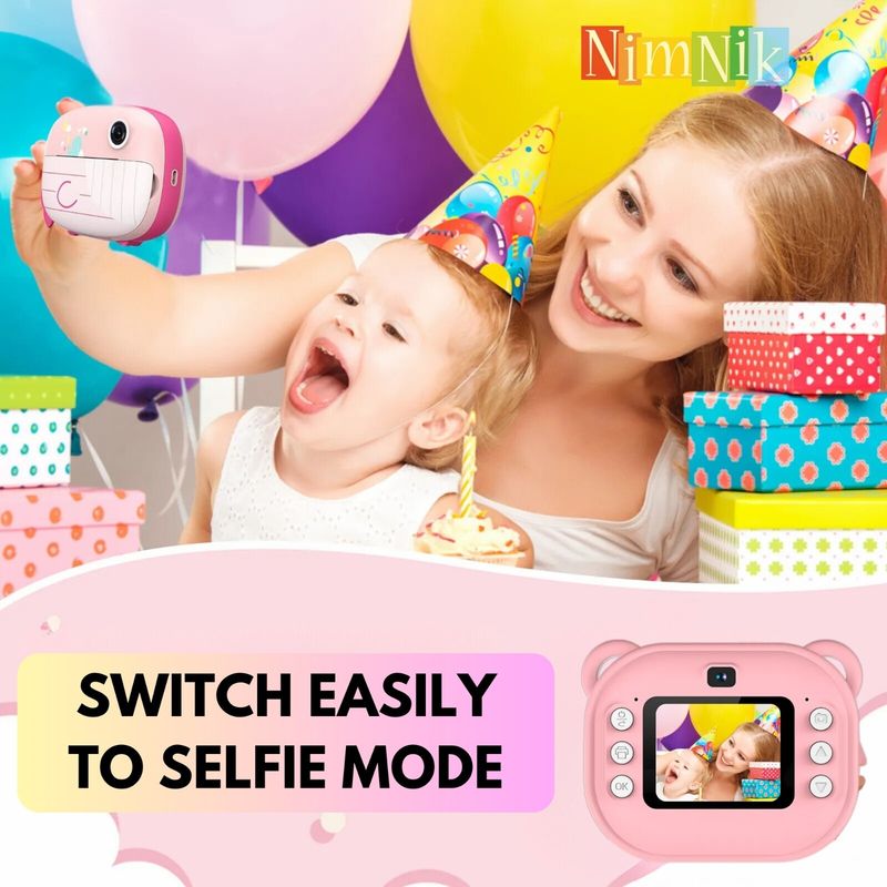 Kinderkamera mit Sofortbild, Geburtstagsgeschenke für Mädchen und Jungen im Alter von 3 bis 12 Jahren_voghion.com