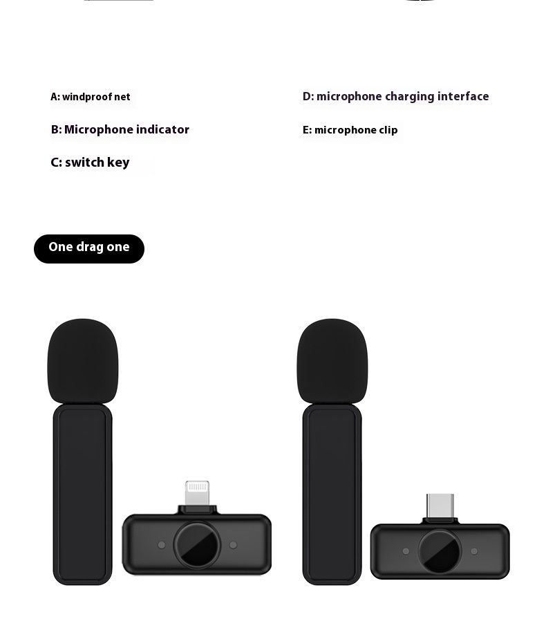 H3 magnetiline juhtmevaba lavalier mikrofon kolmetasemelise mürasummutusega, laetava mobiiltelefoni salvestusega, välitingimustes_voghion.com