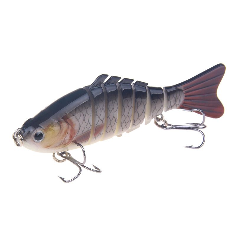 Köderfisch mit sieben Abschnitten, 16 g/10 cm, Minnow-Köder, harter Köder, Meeresangeln, Simulationsfischköder, Angelausrüstung_voghion.com