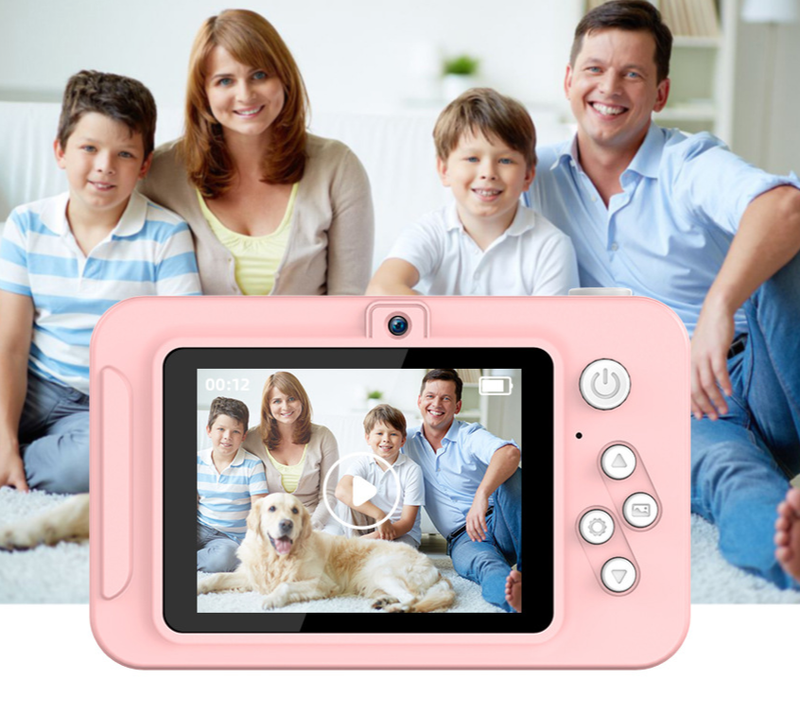 Cámara compacta CCD portátil de doble lente HD digital para niños y estudiantes (2024)_voghion.com