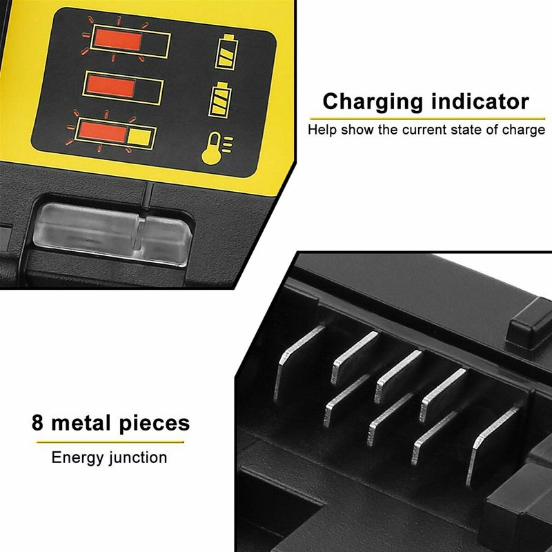 112 2A Lithium Battery Charger For 10.8V 12V 14.4V 18V 20V DCB206 DCB205 DCB204 DCB203 DCB120,DCB107 DCB115 DCB105_voghion.com