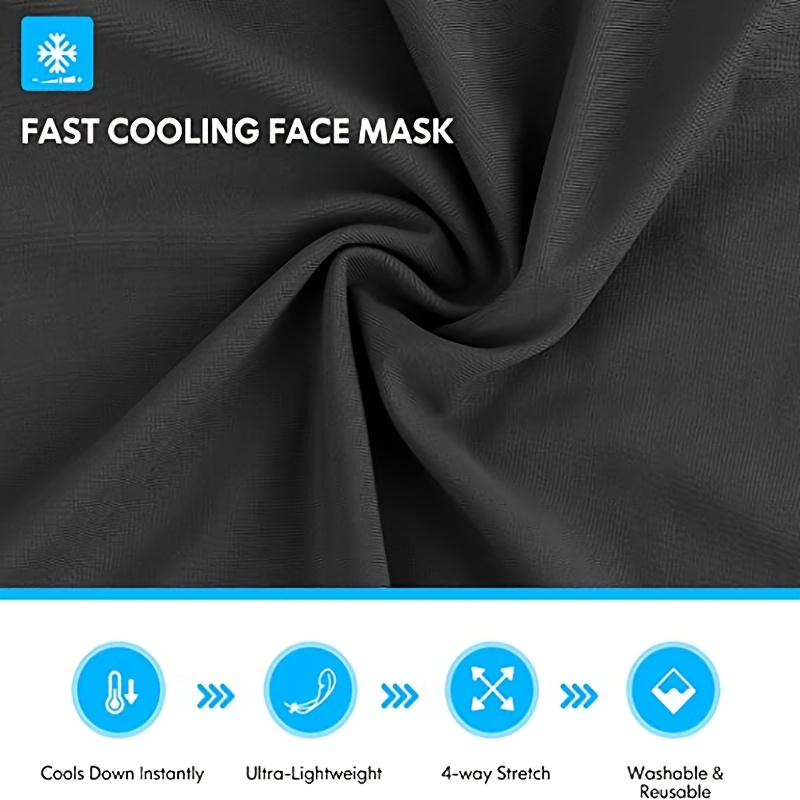 Sciarpa con maschera multifunzionale, antivento e antipolvere, adatta per la guida sportiva_voghion.com