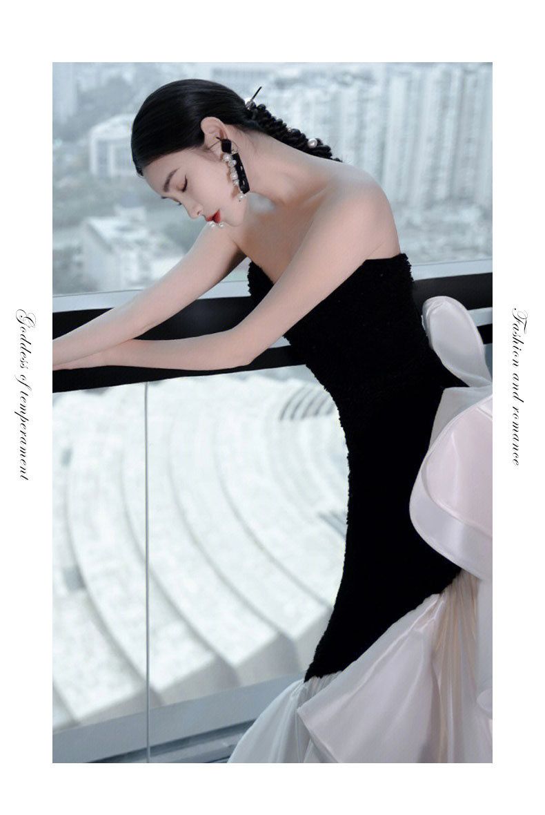 Abbigliamento donna top a tubino abito da sera temperamento celebrità abito da sera ospite sottile coda di pesce abbigliamento donna all'ingrosso_voghion.com