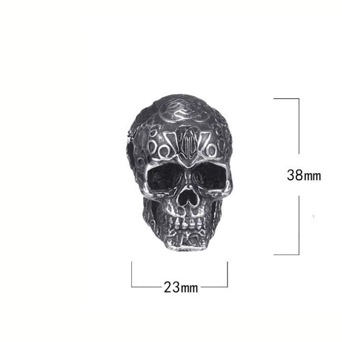 Fashion Men's Stainless Steel Skull Necklace Punk Hip Hop Necklaces for Men Jewelry Creative Accessories Party Gift_voghion.com