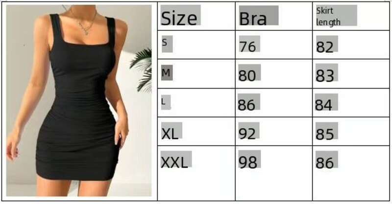 2024 Nyt tøj til kvinder med pitstriber, plisseret slim fit vestkjole med firkantet hals, sexet kort nederdel_voghion.com