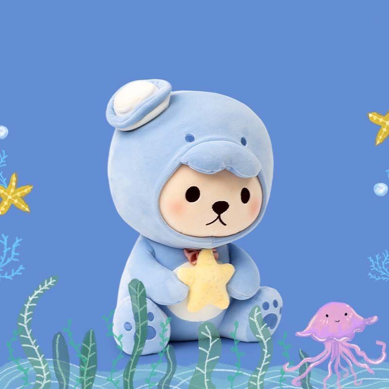 Collezione di orsi Adorabile orsetto di peluche della serie Ocean per un comfort accogliente_voghion.com