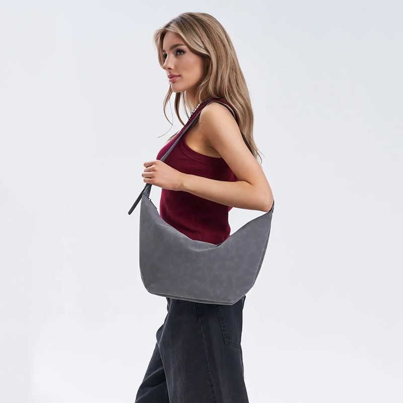 Bolso de hombro vintage para mujer: bolso bandolera de piel sintética de gran capacidad con cierre de cremallera, diseño clásico acolchado para uso diario._voghion.com