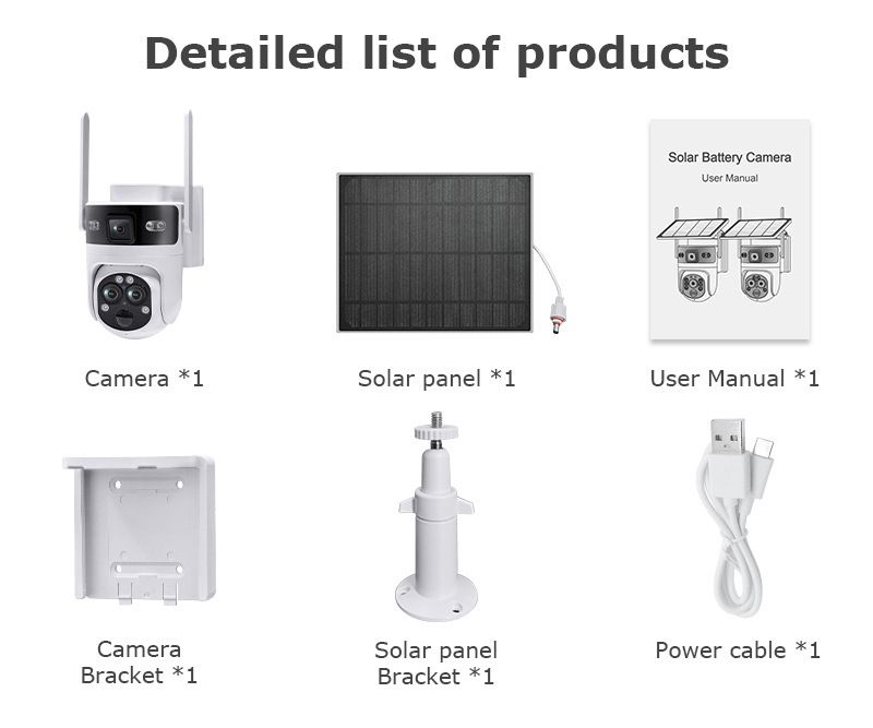 Security Cameras Exclusive New Solar Surveillance 4G Camera 15x Zoom Wireless Night Vision HD Camera Ball Machine_voghion.com