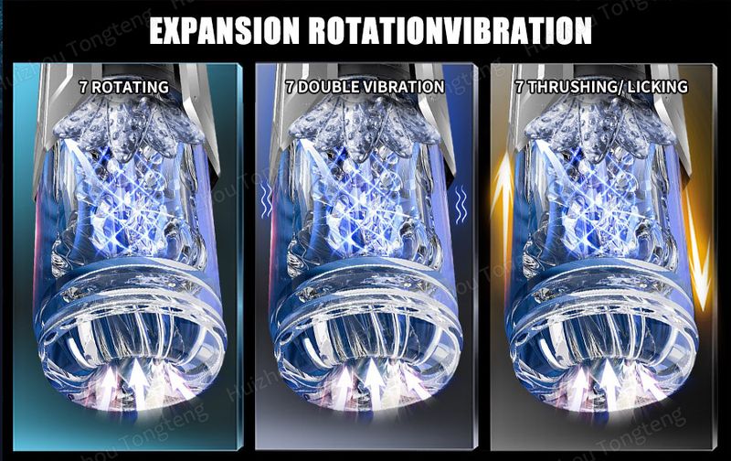 APP LED Automatic Male Masturbator Cup 7 Sucking Rotating Licking Thusting Modes Pocket Pussy Stroker Blowjob Sex Toys_voghion.com