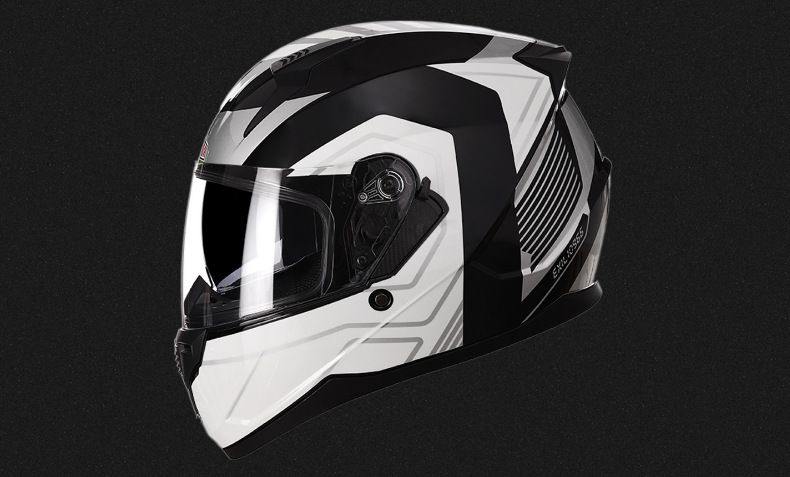 Casco da moto Casco da moto con doppia lente traspirante e copertura integrale per tutte le stagioni_voghion.com