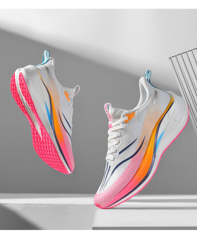 Nuove scarpe da corsa per coppie con piastra in carbonio esplosiva e suono di attrito, scarpe da ginnastica ammortizzanti per maratona da donna per studenti maschi_voghion.com