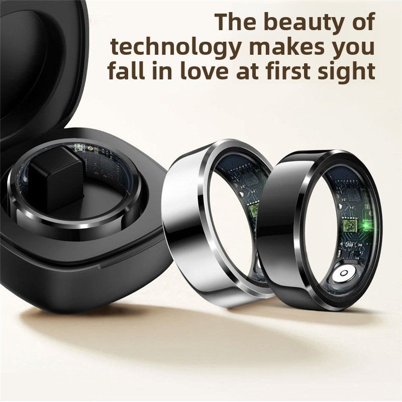 R6 Smart Ring Heart Rate Blood Oxygen Sleep Health Monitoring Step Counting Mode Remote Control Photography Sports No Lagging_voghion.com