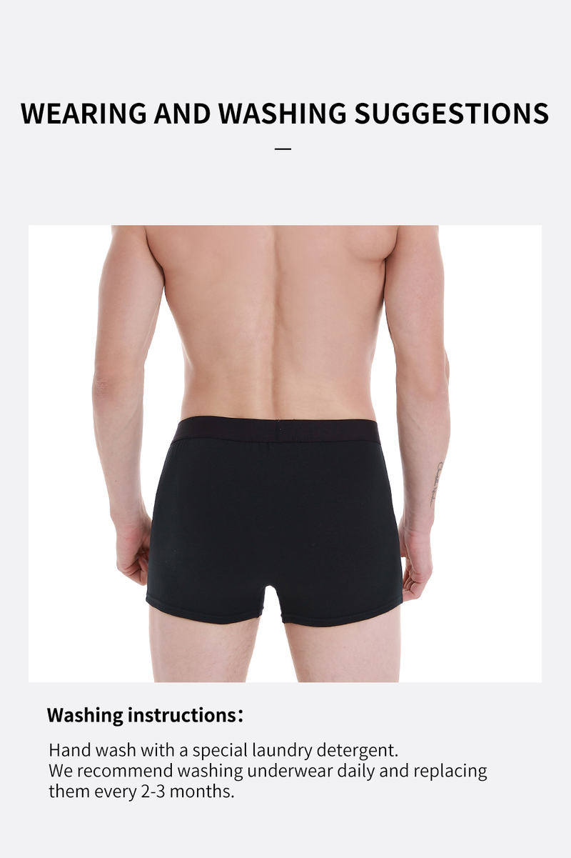 Paket od 3 muške bokserice od pamuka prilagođene koži_voghion.com
