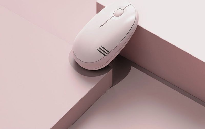 Actto Kabellose Bluetooth-Maus im Retro-Stil, modisch, für das Büro zu Hause, Computer, Handy, Notebook, iPad/_voghion.com