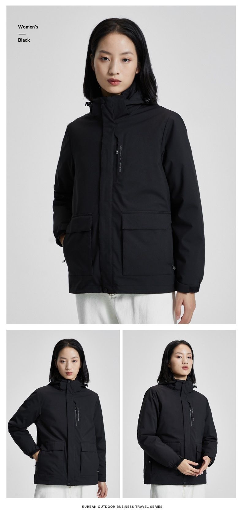 001 Neue 3-in-1-Daunenjacke für Herren, wasserdicht, dick gefüttert, ideal zum Skifahren, Reisen, als Windjacke, lässig, modisch und für Outdoor-Aktivitäten_voghion.com