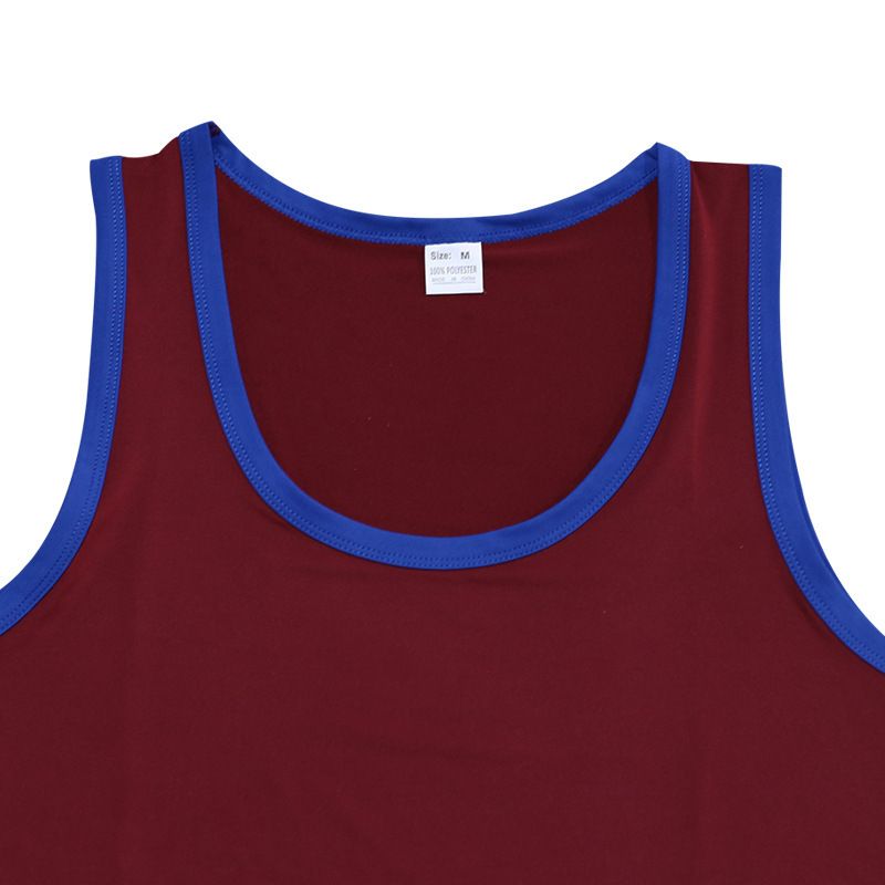 24 Cross-border Summer Men's Vest Ice Silk Solid Color New Sleeveless Breathable Tight Casual Sports Vest 2-piece Set_voghion.com