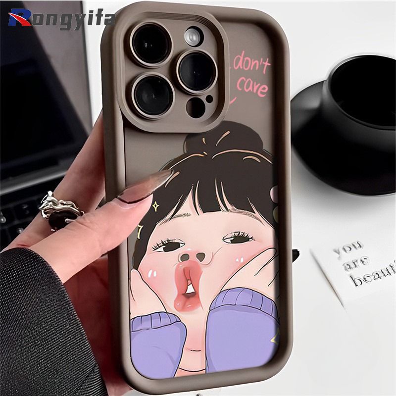 Funny Comic Girl Case For Redmi 14R A3 Pro A3X 13 4G 12 Note 13R 12R Poco M6 Pro 5G C61 4G Silicone Phone Case Cute Girl Cases_voghion.com