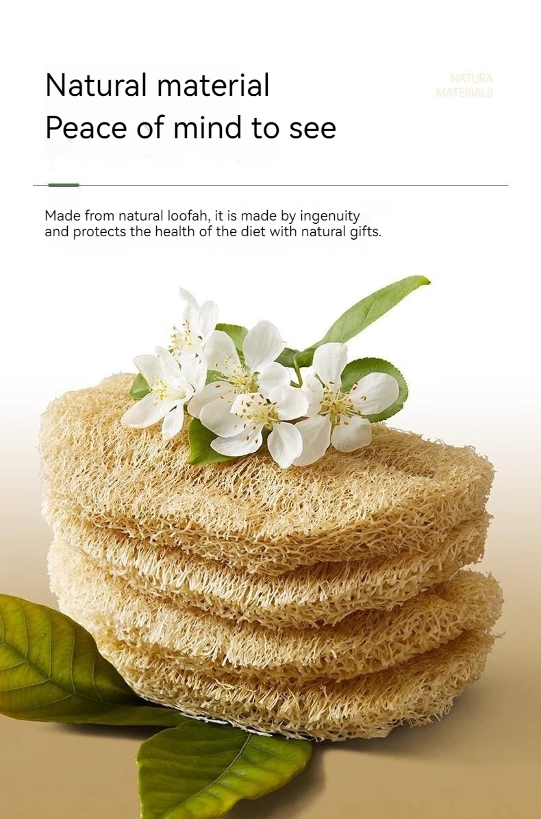 Pentole naturali, salviette, spazzole per pulizia in spugna senza olio per uso domestico, piatti compressi, piatti per lavare in peluche Luffa_voghion.com