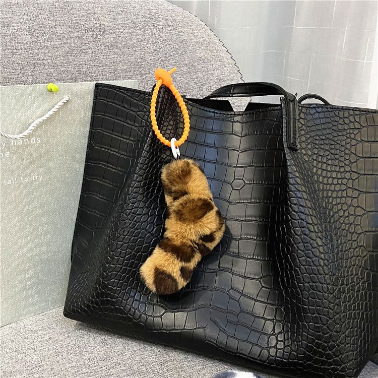 Taschenanhänger mit Leopardenmuster, Twist-Knoten, für Mädchen, modisch, kreativer Taschenanhänger, Auto-Schlüsselanhänger, Schultasche, süßes Plüsch-Telefongehäuse-Zubehör_voghion.com