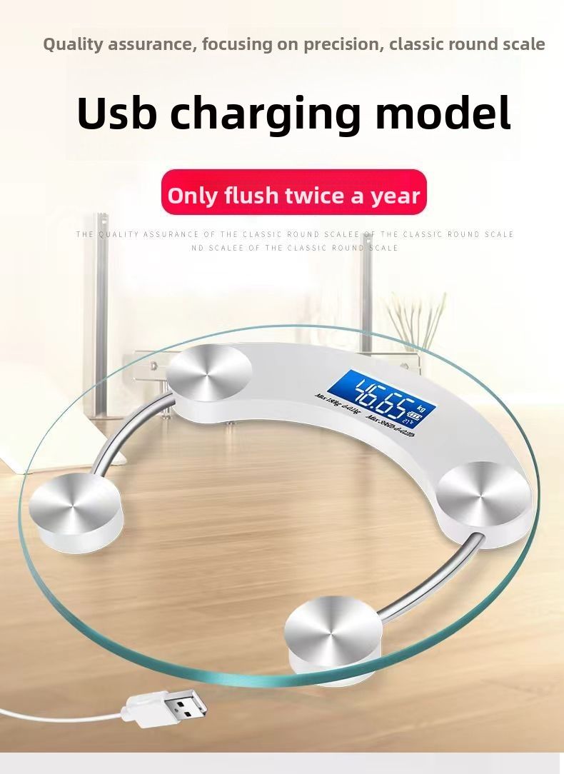 High-Precision Rechargeable Home Accurate Adult Weight Loss Smart Body Fat Student Health Electronic Scale Female_voghion.com