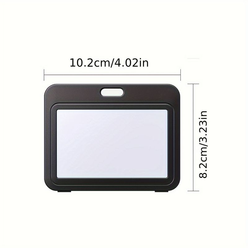 Badge ID Card Holder Oval Easy Pull Horizontal Card Holder Campus Card Nurse Tag Protective Cover_voghion.com
