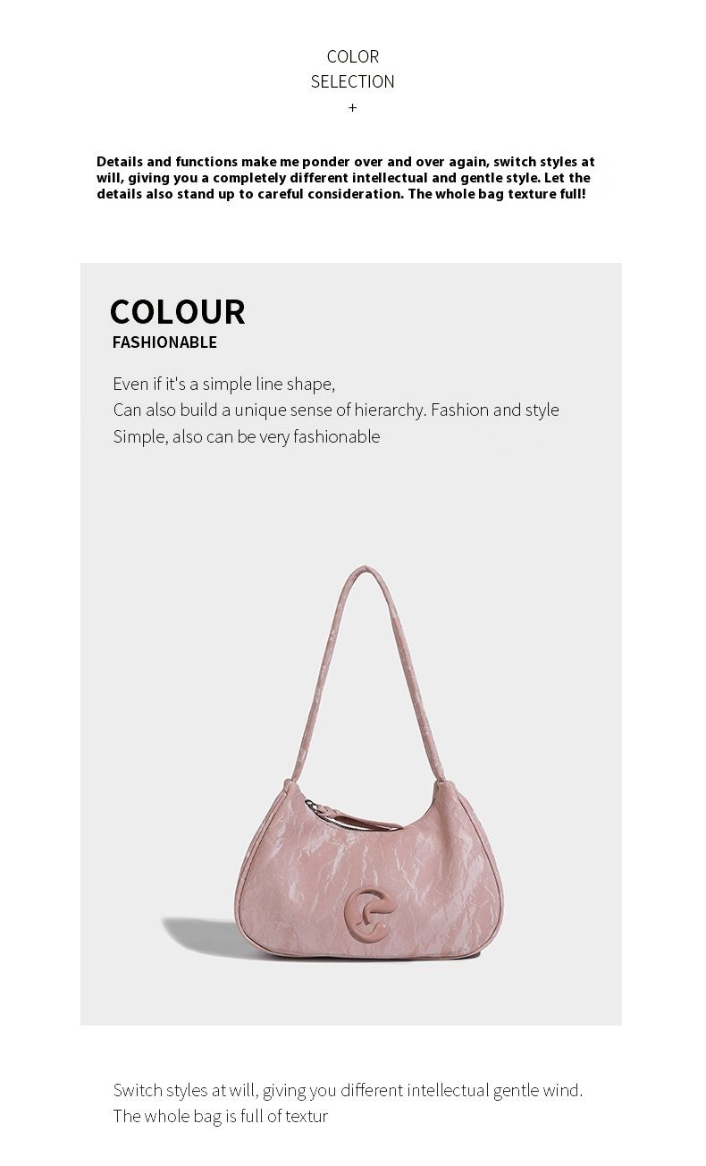 2024 New Underarm Bag for Women's Advanced Retro Crescent Original Handheld One Shoulder Women's Bag_voghion.com