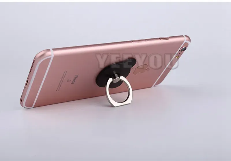 Suporte universal de plástico com anel de fixação para celular, dobrável em 360 graus, compatível com iPhone XS Max e Huawei._voghion.com