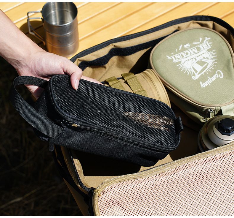 Borsa portaposate portatile ISE MOUNT, multifunzionale, per esterni, con scolapiatti, staccabile e drenante_voghion.com