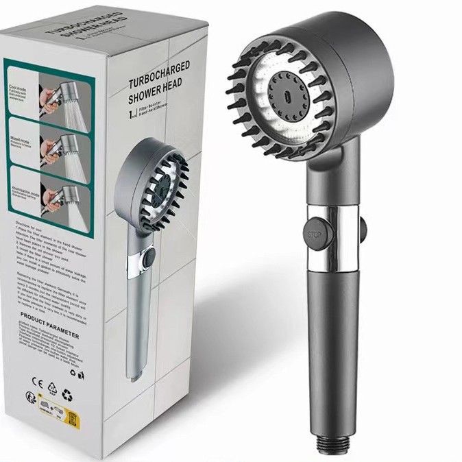 Chuveiro de alta pressão - jato portátil com filtro, bico potente, economia de água para banheiro da UE_voghion.com