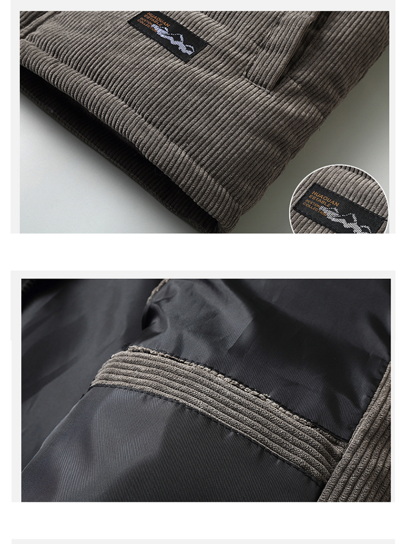 Corduroy Men's Autumn And Winter New Student Loose Short Thickened Cotton Top Vest Wholesale_voghion.com