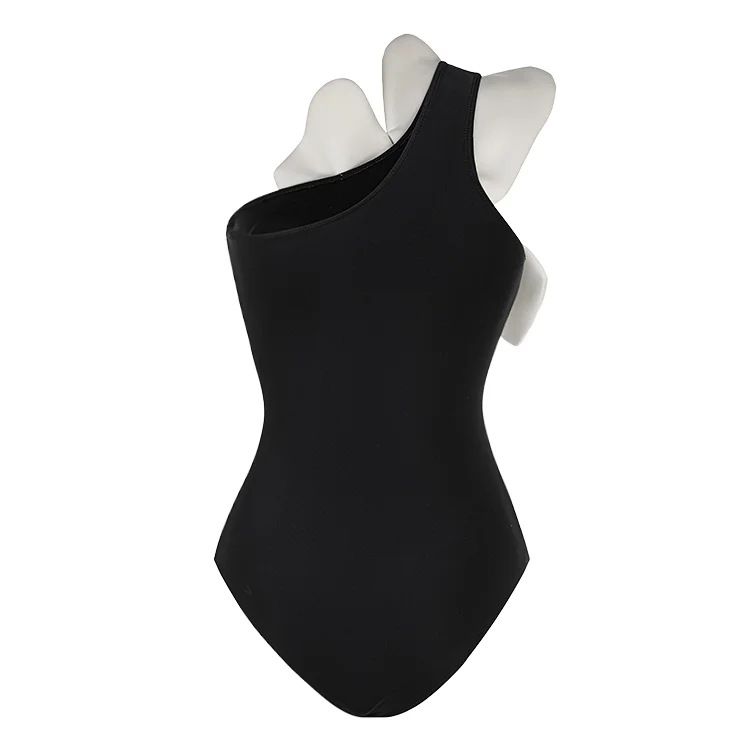Frauen 3D hohl schmetterling dekoration ein-schulter einteiliges badeanzug anzug frauen kreuz-grenze heißer stil_voghion.com
