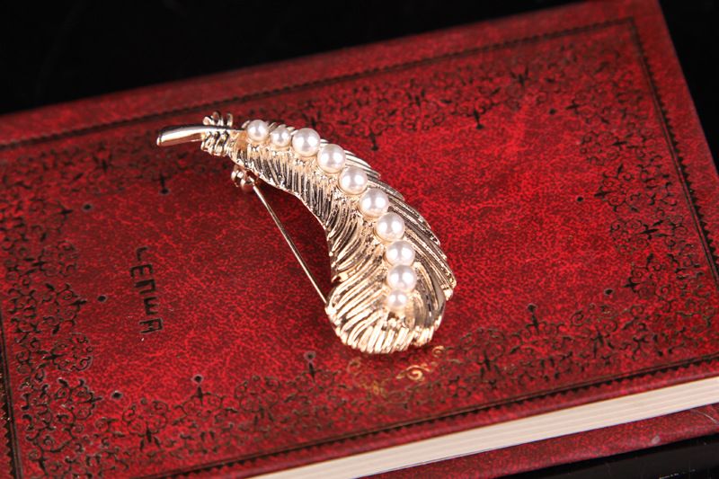 Spilla retrò con perle dorate in stile palazzo coreano, accessorio versatile per le donne_voghion.com
