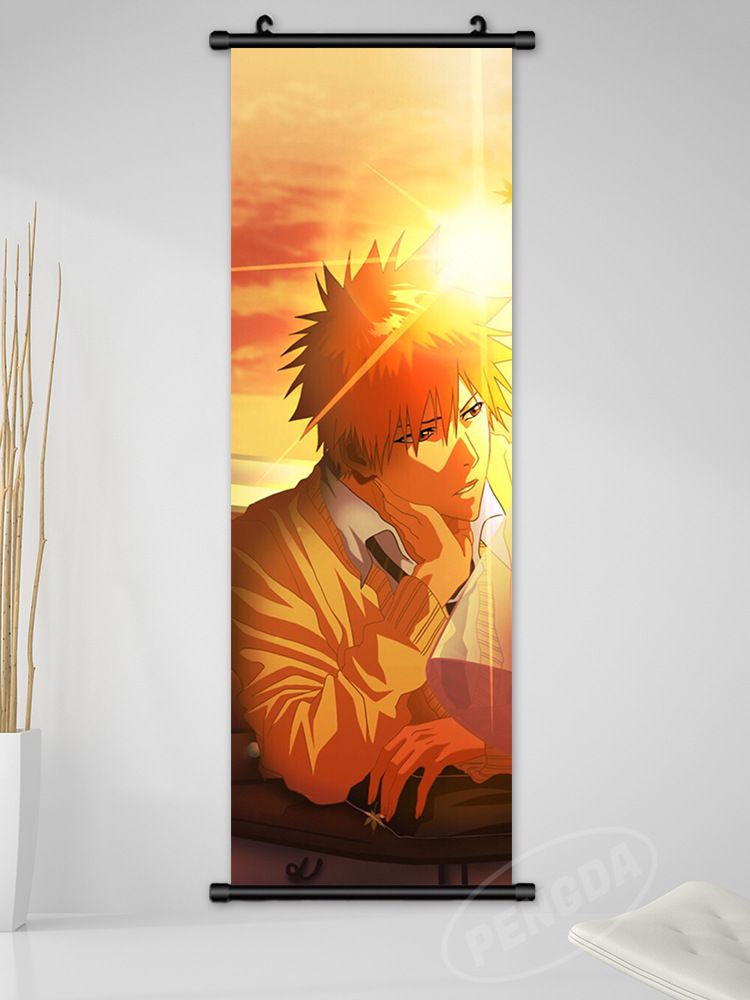 Impression jet d'encre haute définition Bleach Anime japonais Kurosaki Ichigo Toshiro Masamune Peinture décorative Byakuya_voghion.com