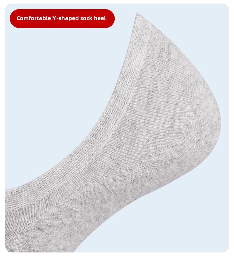 Große Socken Herren Frühling Sommer flache Bootssocken 44 große Füße 45 dicke Füße 46 große unsichtbare Baumwollsocken Großhandel_voghion.com