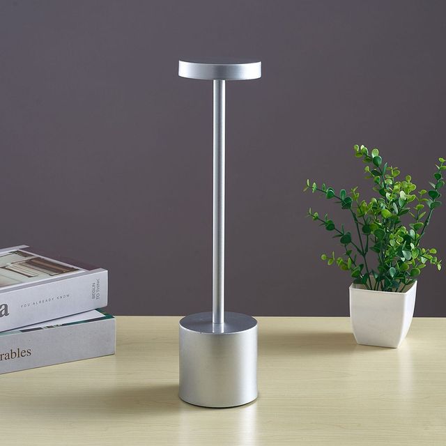 Rechargeable Table Lamp LED Touch Sensor Desktop Night Light Wireless Reading Lamp For Restaurant Hotel Bar Bedroom Decor Light_voghion.com
