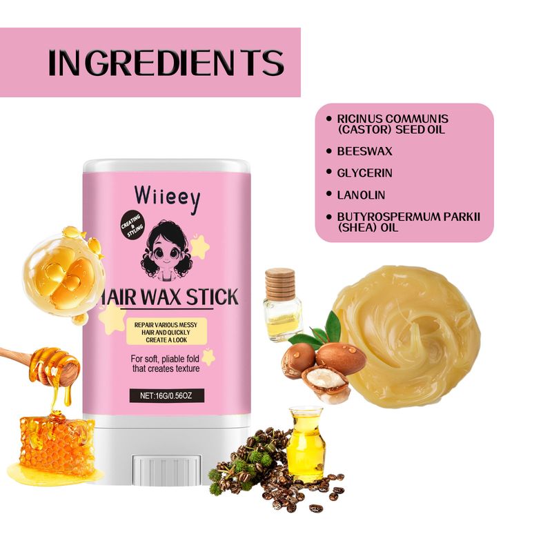 Barra de cera para peinar, hidratante, portátil, para dar acabado al cabello, aumenta el brillo, peinado duradero, cabello esponjoso_voghion.com