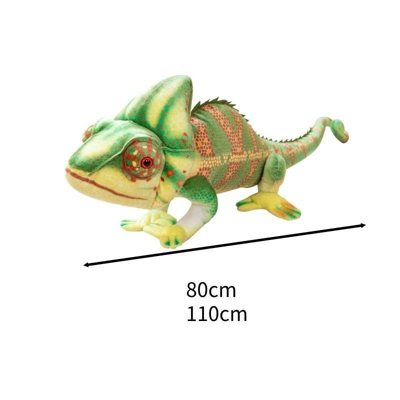 Plush Chameleon Stuffed Realistic Toy Large 80cm And 110cm Soft Pp Cotton_voghion.com